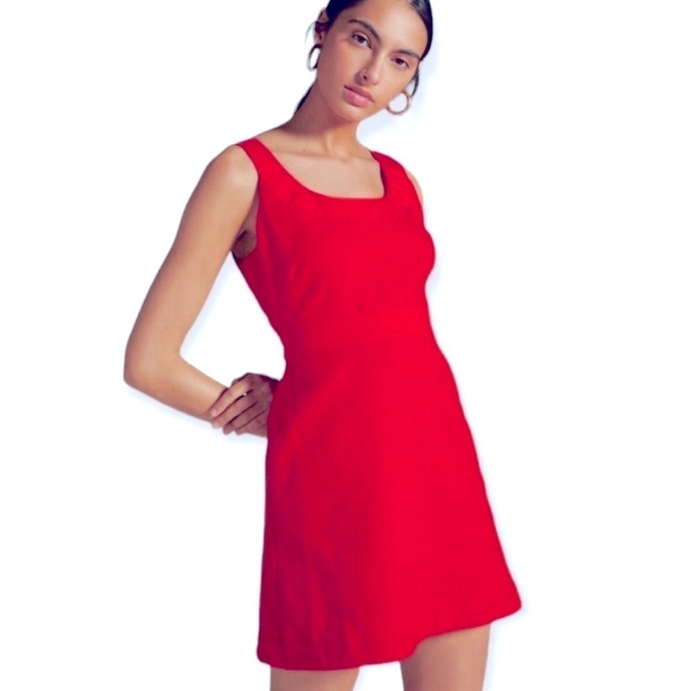 Anthropologie Maeve Red Mini Dress